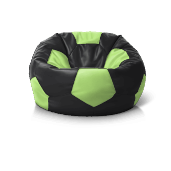 Купити 'Крісло м''яч Black + Light Green' онлайн — безкаркасне крісло для вітальні та спальні, доставка.